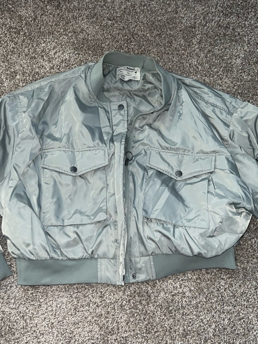 Ci Sono Light Sage Padded Jacket